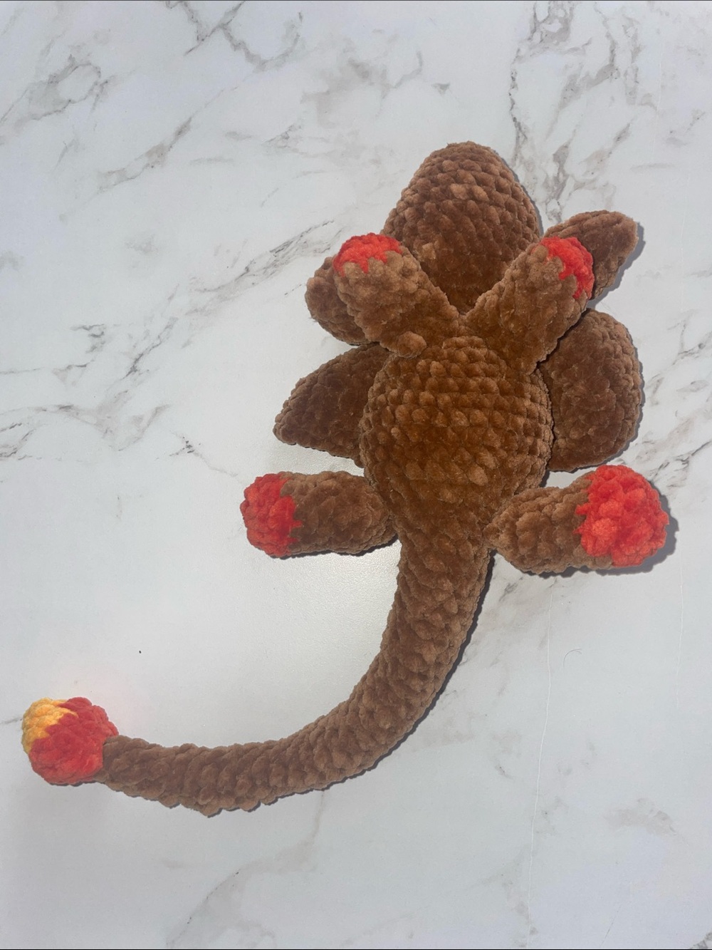 Handmade crocheted baby dragon - Picture 6 of 8